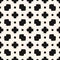 Vector minimalist geometric seamless pattern with small crosses, squares, dots