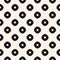 Vector minimalist seamless pattern with simple geometric shapes, hollow circles