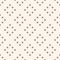 Vector minimalist seamless pattern with small outline curved squares.