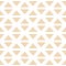 Vector minimalistic Striped golden triangles of rhombus Seamless pattern.