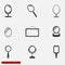 Vector mirrors icons set