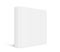 Vector mock up of standing square book with white blank cover isolated