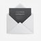 Vector mockup open brown envelope.