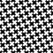 Vector modern abstract geometry x pattern. black and white seamless geometric cross background
