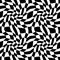 Vector modern abstract geometry psychadelic pattern. black and white seamless geometric crazy background