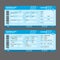 Vector Modern Airline boarding pass tickets