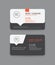 Vector modern clean business card template.