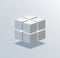 Vector modern cube business background.