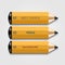 Vector modern pencil infographics.