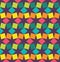 Vector modern seamless colorful geometry square pattern, color abstract