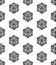 Vector modern seamless geometry pattern cubes, black and white abstract