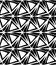 Vector modern seamless geometry pattern three point star, black and white abstract