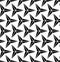 Vector modern seamless geometry pattern three point star, black and white abstract