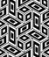 Vector modern seamless geometry pattern trippy, black and white abstract