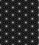 Vector modern seamless sacred geometry pattern, black and white abstract