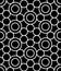 Vector modern seamless sacred geometry pattern circles, black and white abstract