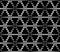 Vector modern seamless sacred geometry pattern dots, black and white abstract