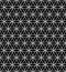 Vector modern seamless sacred geometry pattern flower of life, black and white abstract