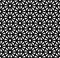 Vector modern seamless sacred geometry pattern grid, black and white