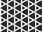 Vector modern seamless sacred geometry pattern hexagon triangles, black and white abstract