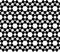Vector modern seamless sacred geometry pattern islam, black and white abstract