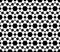 Vector modern seamless sacred geometry pattern islam, black and white abstract