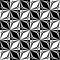 Vector modern seamless sacred geometry pattern polygon , black and white abstract