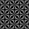 Vector modern seamless sacred geometry pattern polygon , black and white abstract