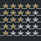 Vector modern stars rating set on black