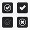 Vector modern vote icons set