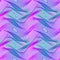 Vector moire repeatable pattern of iridescent lines. Abstract multicolor dynamic texture for fabric design