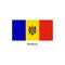 Vector Moldova flag, Moldova flag illustration, Moldova flag picture