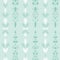 Vector Monochromatic Folklore Ornaments in Aqua Menthe Color seamless pattern background.