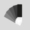 Vector Monochrome Fan-shaped Palette Icon