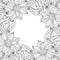 Vector Monochrome Floral Background