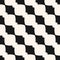 Vector monochrome geometric seamless pattern with curved shapes