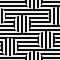 Vector monochrome seamless pattern, striped illusion