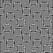 Vector monochrome seamless pattern, striped illusion