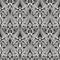 Vector monocrome seamless oriental national ornament, background. Endless ethnic floral pattern of Arab peoples.