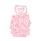 Vector monoline calligraphy phrase You Have My Heart icon like. Valentines Day Hand Drawn lettering. Heart Holiday