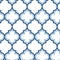 Vector moroccan repeat seamless pattern. Light blue on white background.