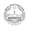 Vector Morocco City Badge, Linear Style