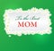 Vector mothers day background with daisies