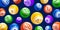 Vector motion colorful lottery bingo balls
