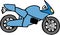 Vector motorbike illustration on white