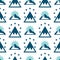 Vector mountain exploration vintage background seamless pattern rock silhouette design elements