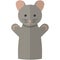 Vector mouse hand puppet doll for theatre show
