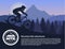 Vector moutain biking illustration