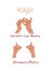 Vector mudras hands color isolated line fingers