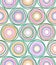 Vector multicolor circles seamless pattern